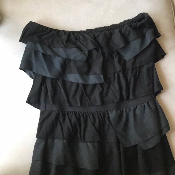 Juicy Couture Black Ruffled Strapless Dress - Picture 7 of 8